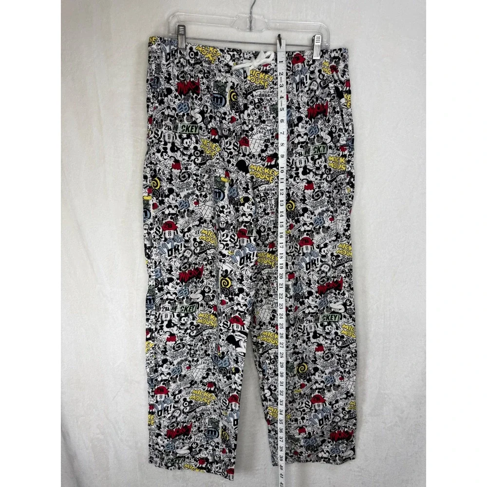 Disney‎ Parks Mickey Mouse Pajama Pants Women L Multi Color - Picture 2 of 9